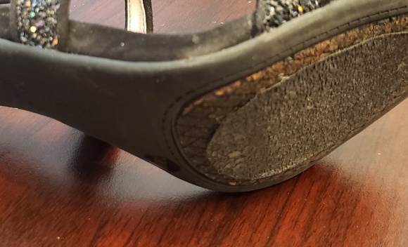 Jessica Simpson Black Glitter Heels - Picture 8 of 8